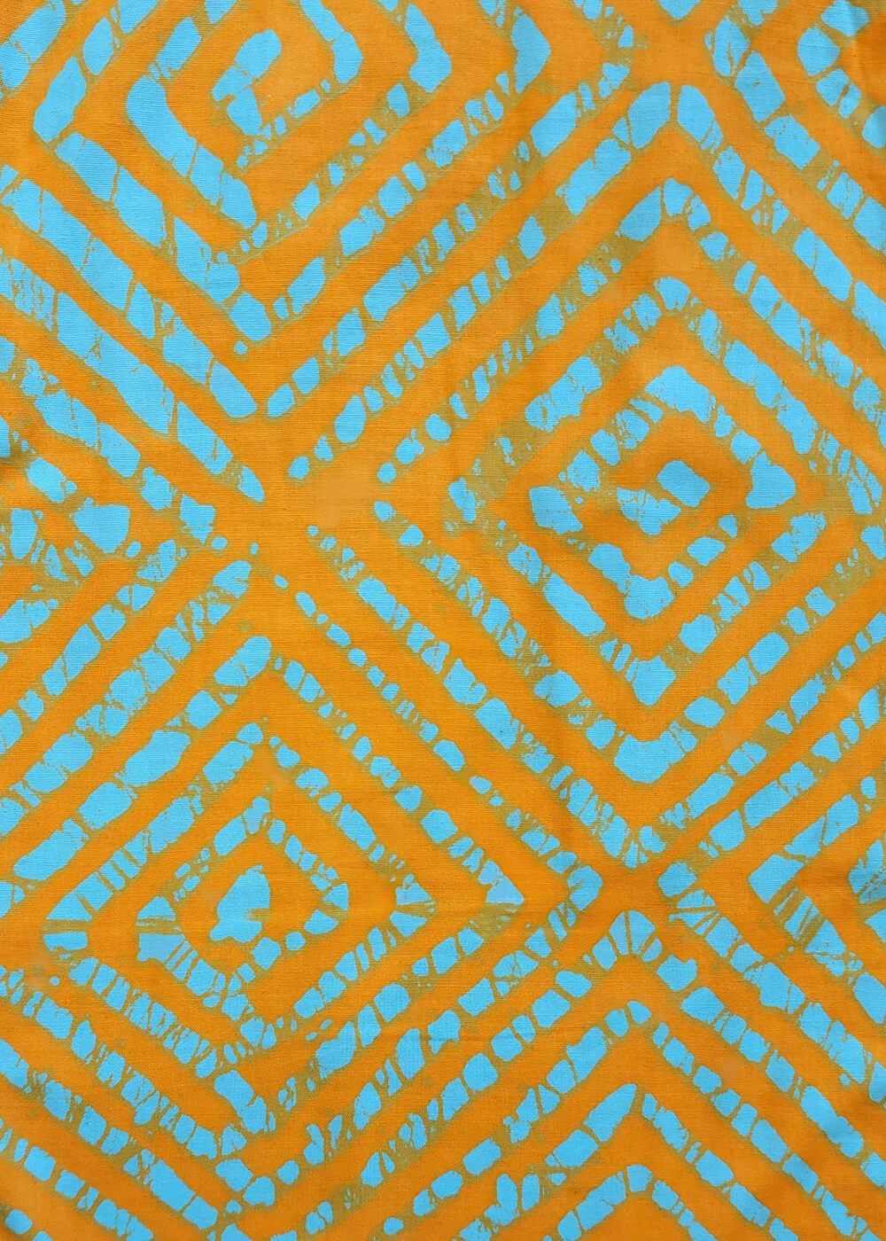 Hami Men's African Print Lightweight Blazer (Orange Blue Adire) - Image 10
